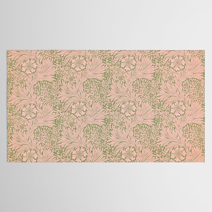 William Morris Marigold Olive Pink Tablecloth Gallery Image 2