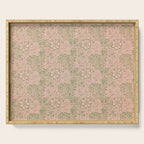 William Morris Marigold Olive Pink Serving Tray Gallery Image 1