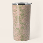 William Morris Marigold Olive Pink Travel Mug Gallery Image 1