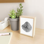 Loblolly Pine - Tree ring ink woodblock print Mini Art Print Gallery Image 2