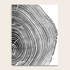 Loblolly Pine - Tree ring ink woodblock print Notebook Gallery Image 4