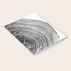 Loblolly Pine - Tree ring ink woodblock print Notebook Gallery Image 2