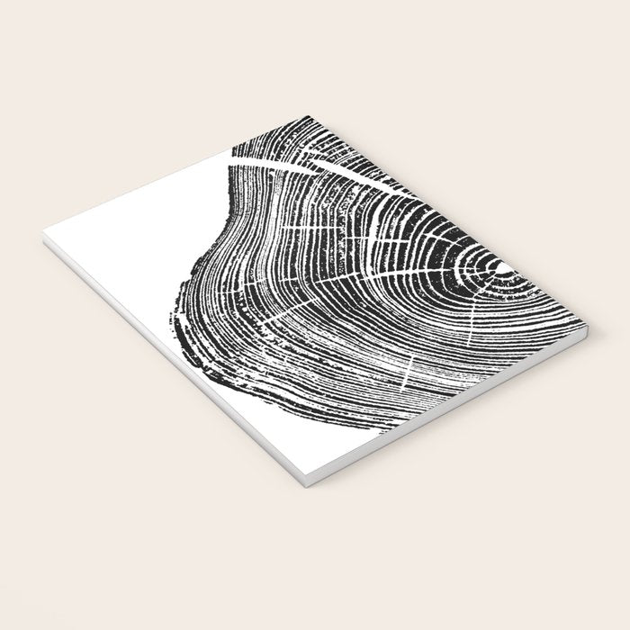 Loblolly Pine - Tree ring ink woodblock print Notebook Gallery Image 3