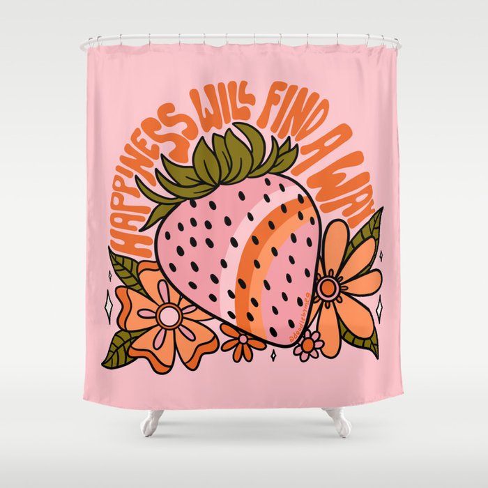 Happiness Will Find A Way Shower Curtain Gallery Image 1