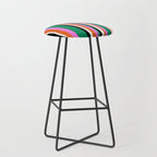 Classic Stripes XIV - Bold Retro Stool Gallery Image 1
