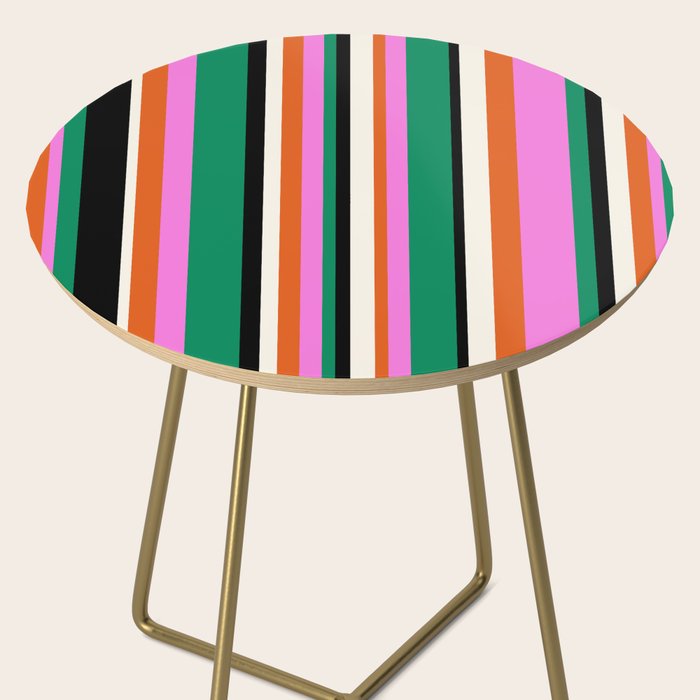 Classic Stripes XIV - Bold Retro Side Table Gallery Image 2