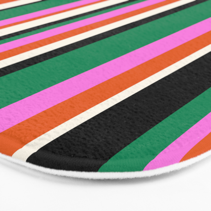 Classic Stripes XIV - Bold Retro Bath Mat Gallery Image 3