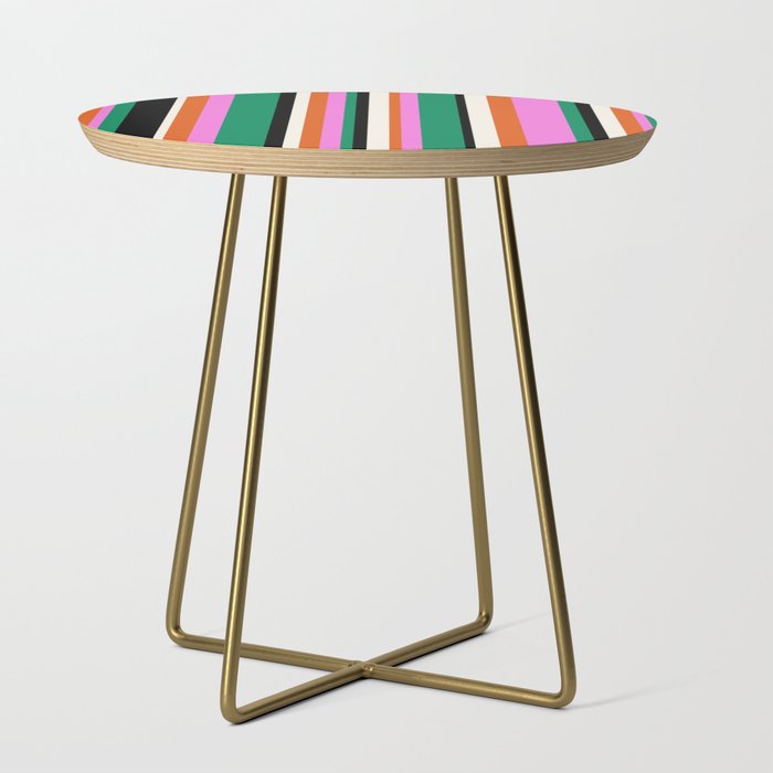Classic Stripes XIV - Bold Retro Side Table Gallery Image 1