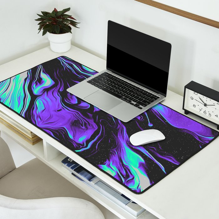 LAVENDER BLOOD Desk Mat Gallery Image 2
