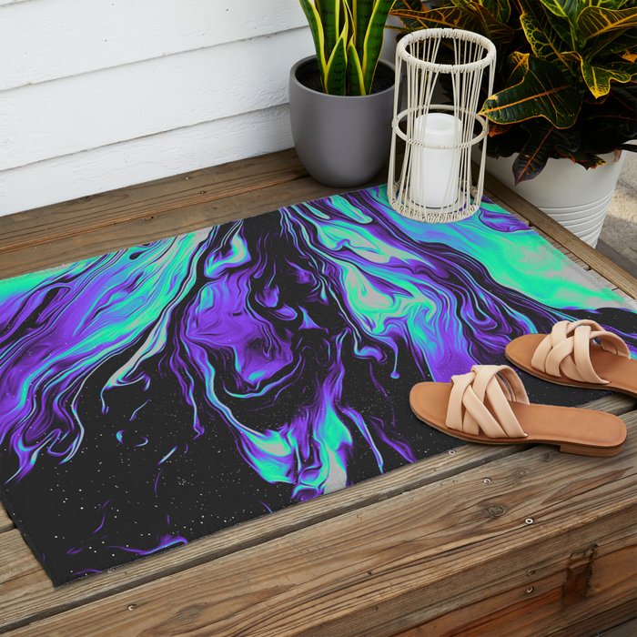 LAVENDER BLOOD Outdoor Rug Gallery Image 2