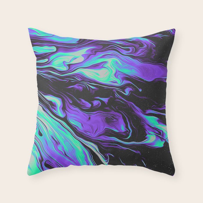 LAVENDER BLOOD Throw Pillow Gallery Image 1