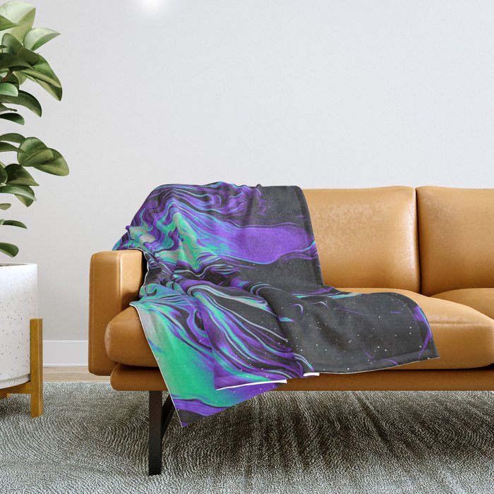 LAVENDER BLOOD Throw Blanket Gallery Image 1