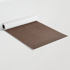 Image of a Brown & Black Stitched Leather Image Yoga Mat Gallery Image 2