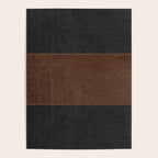 Image of a Brown & Black Stitched Leather Image Poster Gallery Image 4