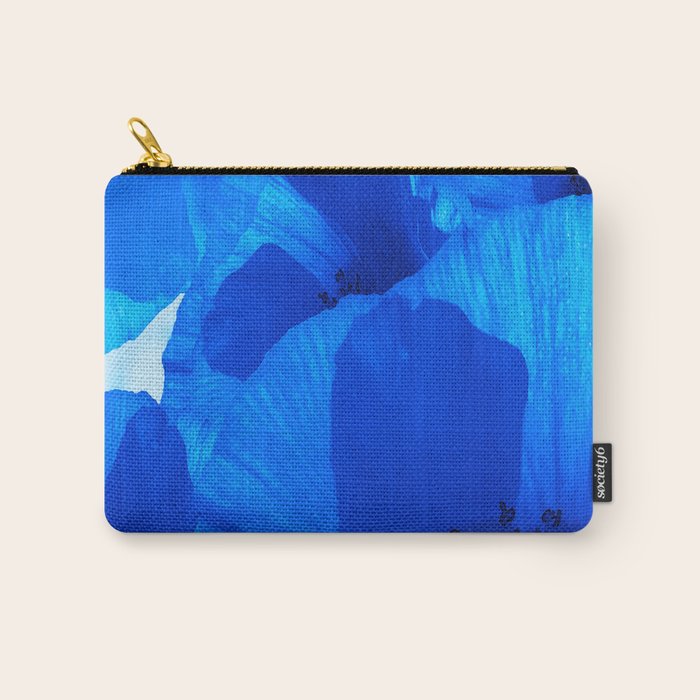 Blue Poppies #decor #society6 #buyart Carry All Pouch Gallery Image 1