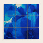 Blue Poppies #decor #society6 #buyart Wood Wall Art Gallery Image 1