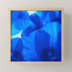 Blue Poppies #decor #society6 #buyart Mini Art Print Gallery Image 1