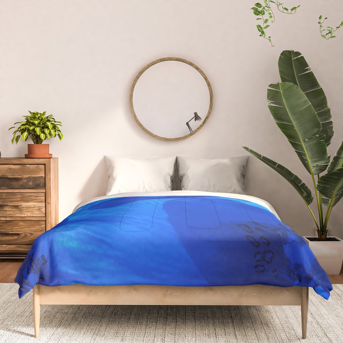 Blue Poppies #decor #society6 #buyart Comforter Gallery Image 3