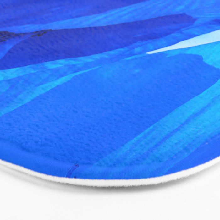 Blue Poppies #decor #society6 #buyart Bath Mat Gallery Image 3