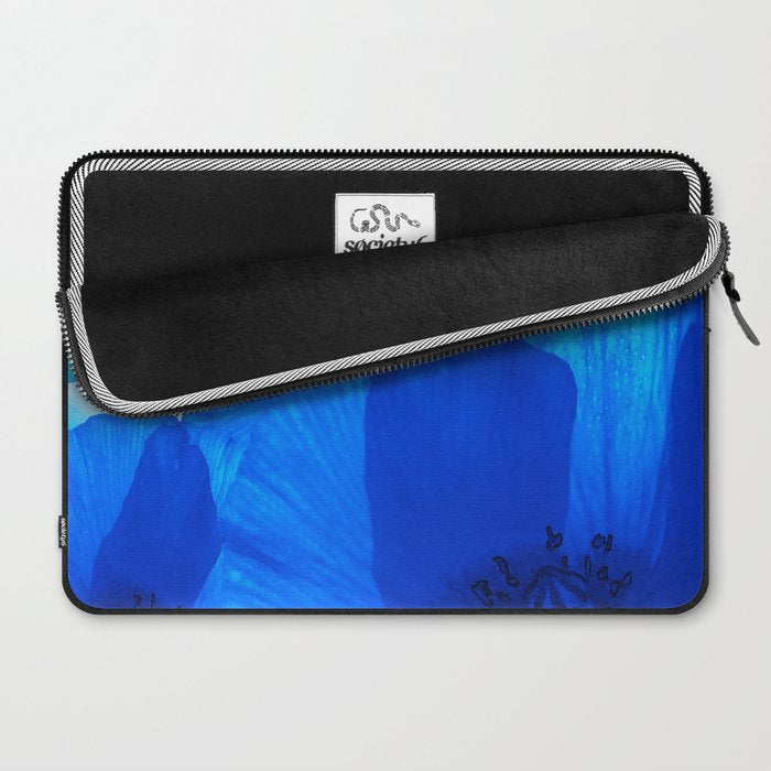 Blue Poppies #decor #society6 #buyart Laptop Sleeve Gallery Image 2