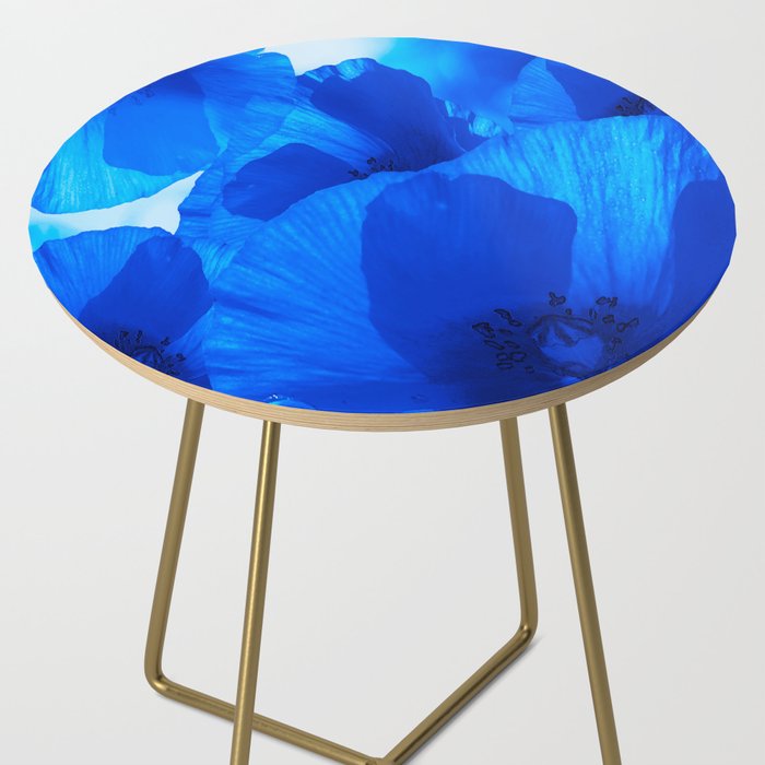 Blue Poppies #decor #society6 #buyart Side Table Gallery Image 2
