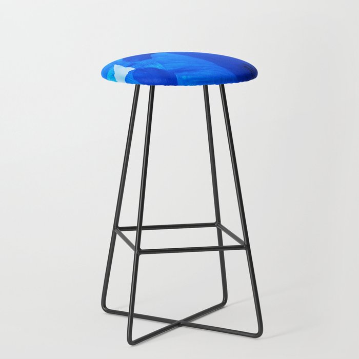 Blue Poppies #decor #society6 #buyart Stool Gallery Image 1