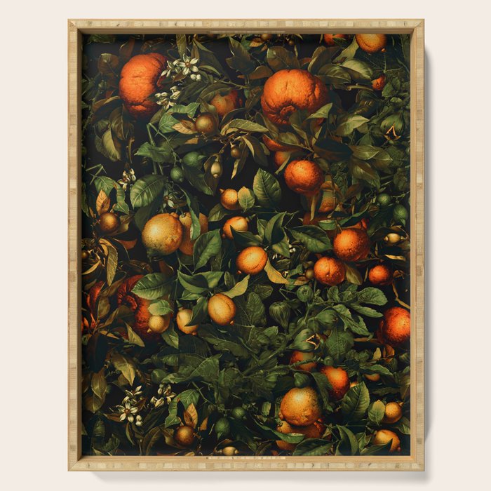 Vintage Fruit Pattern XX Serving Tray Gallery Image 1