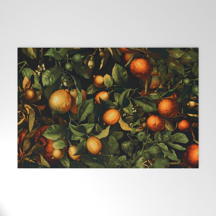 Vintage Fruit Pattern XX Welcome Mat Gallery Image 1