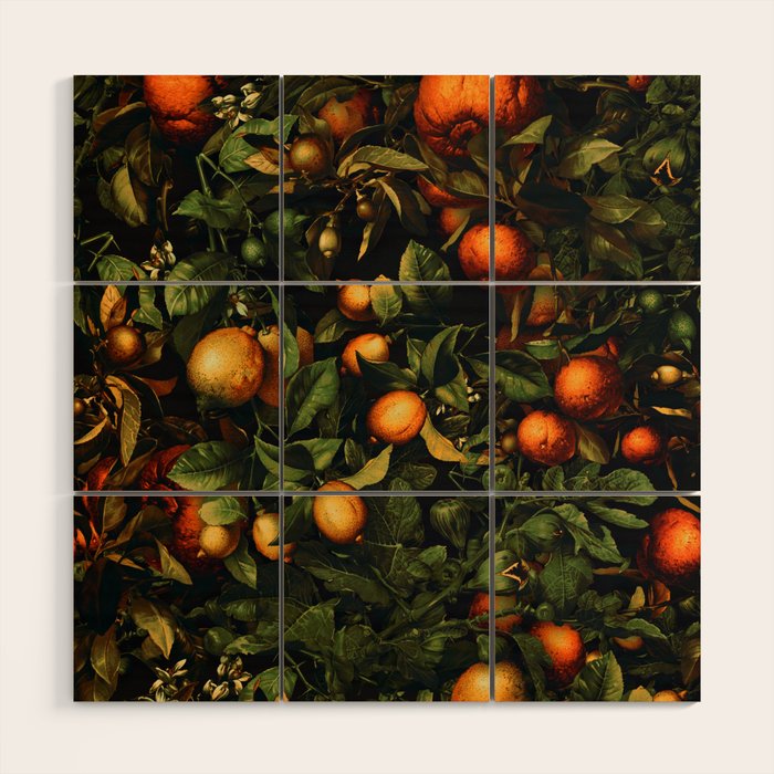 Vintage Fruit Pattern XX Wood Wall Art Gallery Image 1