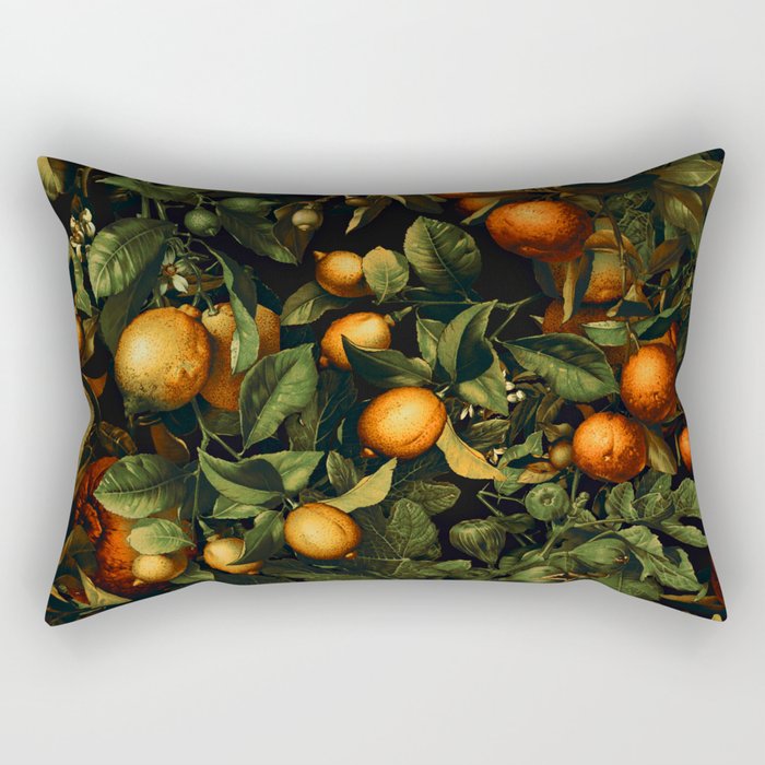 Vintage Fruit Pattern XX Rectangular Pillow Gallery Image 2