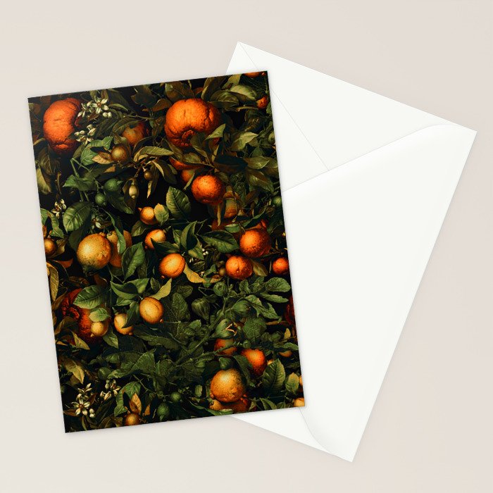 Vintage Fruit Pattern XX Stationery Card Gallery Image 2