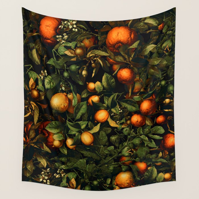 Vintage Fruit Pattern XX Wall Tapestry Gallery Image 4