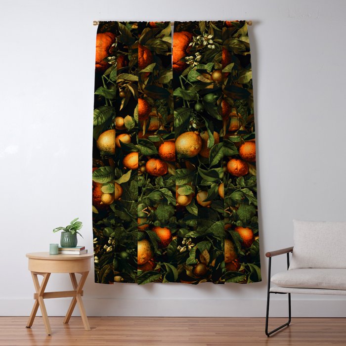 Vintage Fruit Pattern XX Window Curtain Gallery Image 5
