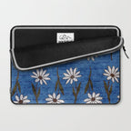 Vibrant Daisies on Cobalt  Laptop Sleeve Gallery Image 2