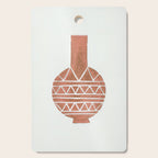 Linocut Vase #4 Cutting Board Gallery Image 1
