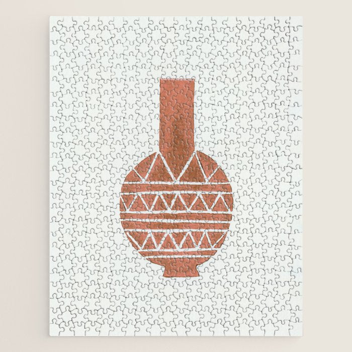 Linocut Vase #4 Jigsaw Puzzle Gallery Image 1