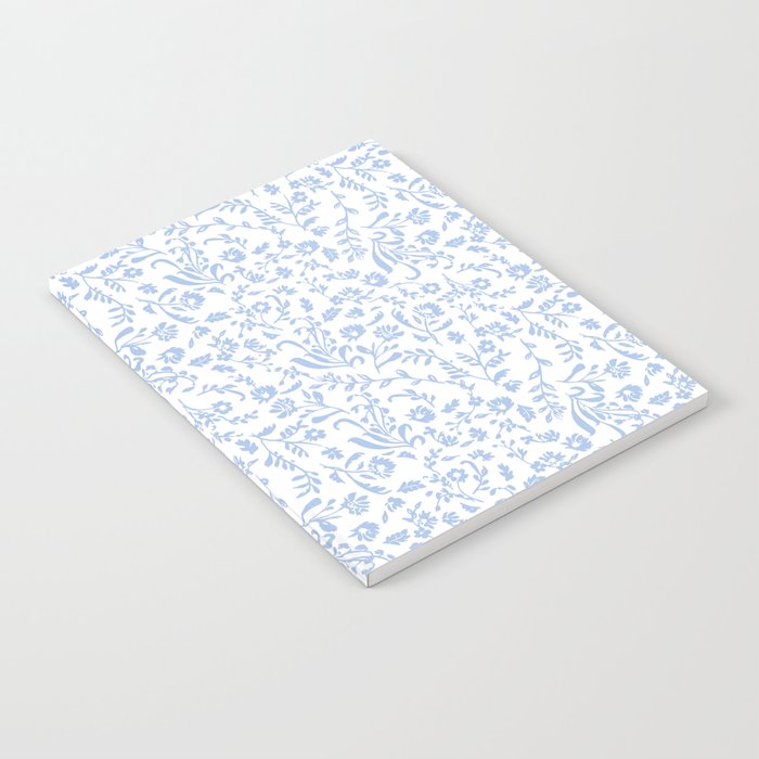 Ditsy Toile Floral Blue and White Notebook Gallery Image 2