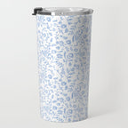 Ditsy Toile Floral Blue and White Travel Mug Gallery Image 3