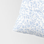 Ditsy Toile Floral Blue and White Pillow Sham Gallery Image 4