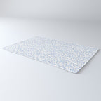 Ditsy Toile Floral Blue and White Rug Gallery Image 3