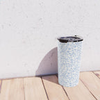 Ditsy Toile Floral Blue and White Travel Mug Gallery Image 4