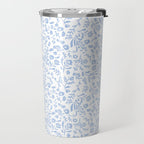 Ditsy Toile Floral Blue and White Travel Mug Gallery Image 2