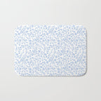 Ditsy Toile Floral Blue and White Bath Mat Gallery Image 1