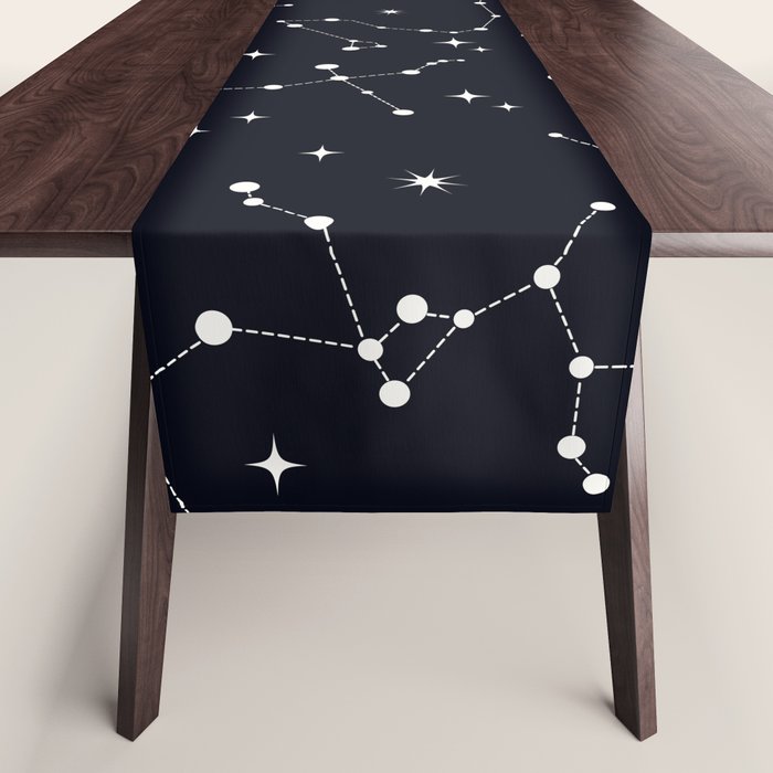 Night Sky, Constellation & Stars Table Runner Gallery Image 1