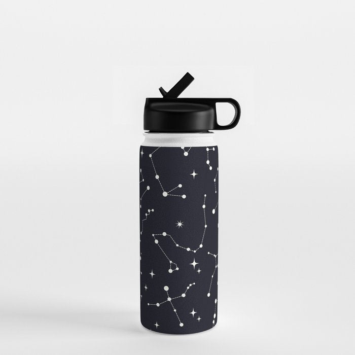 Night Sky, Constellation & Stars Water Bottle Gallery Image 1