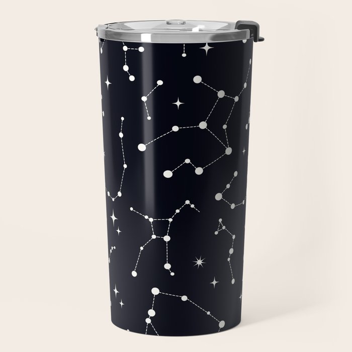 Night Sky, Constellation & Stars Travel Mug Gallery Image 2