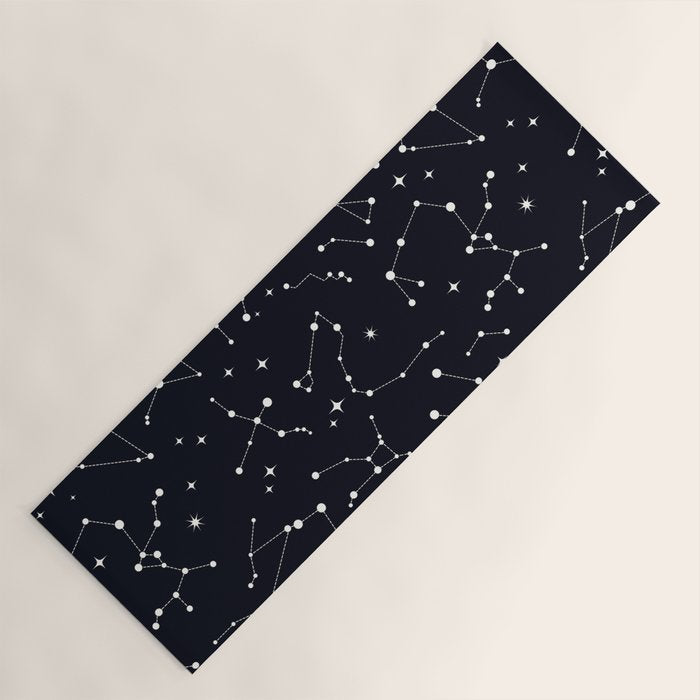 Night Sky, Constellation & Stars Yoga Mat Gallery Image 1