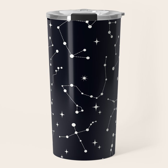 Night Sky, Constellation & Stars Travel Mug Gallery Image 1