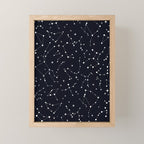 Night Sky, Constellation & Stars Mini Art Print Gallery Image 1