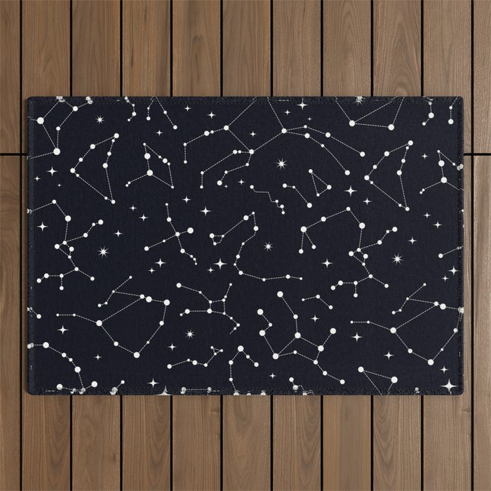 Night Sky, Constellation & Stars Outdoor Rug Gallery Image 1